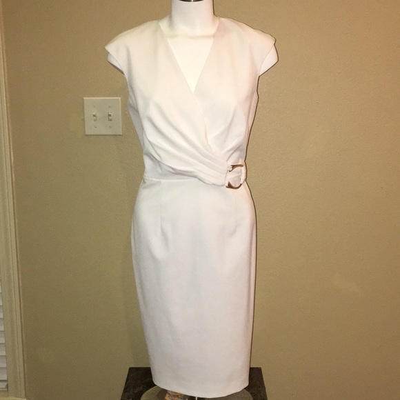 Calvin Klein Dresses & Skirts - Calvin Klein White Low Cut Dress NWOT